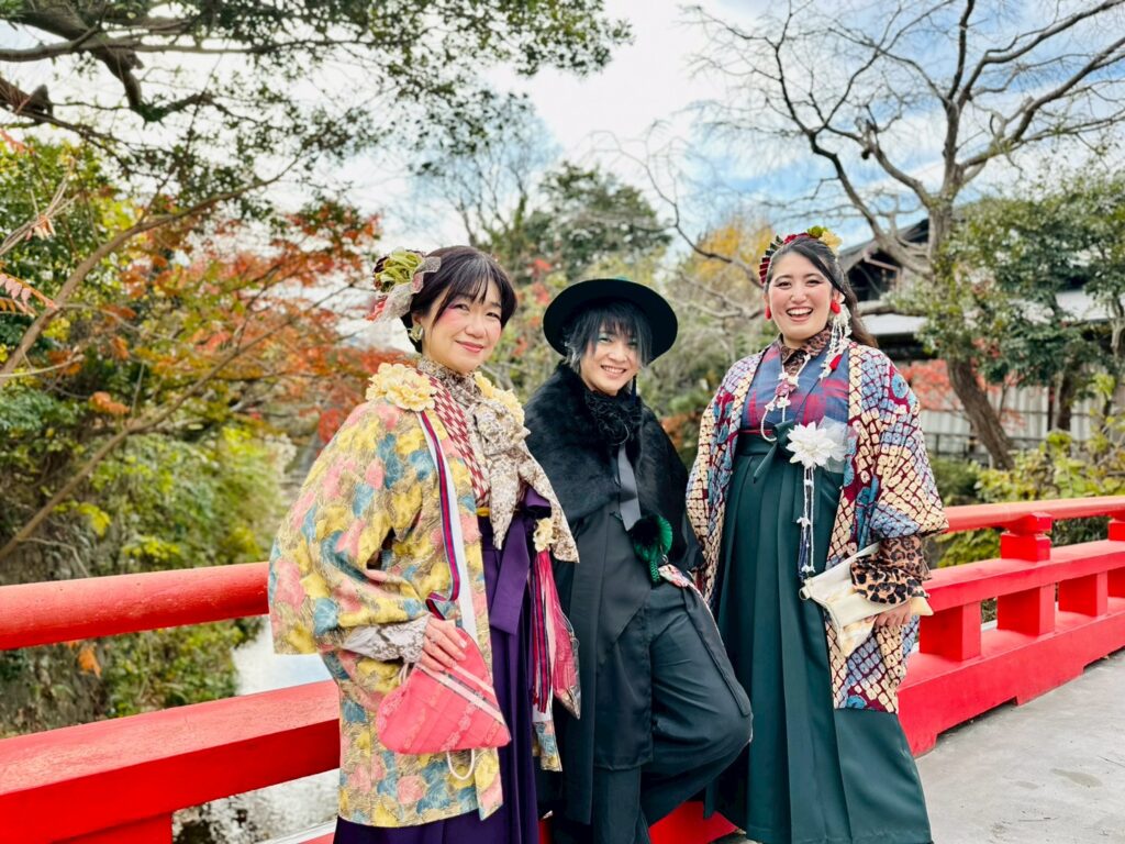 鎌倉　着物袴レンタル　大正ロマン　おしゃれ　人力車　