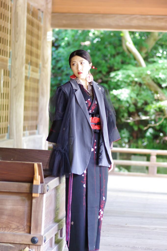 鎌倉　着物袴レンタル　大正浪漫　おしゃれ　かっこいい　鎌倉撮影　観光
