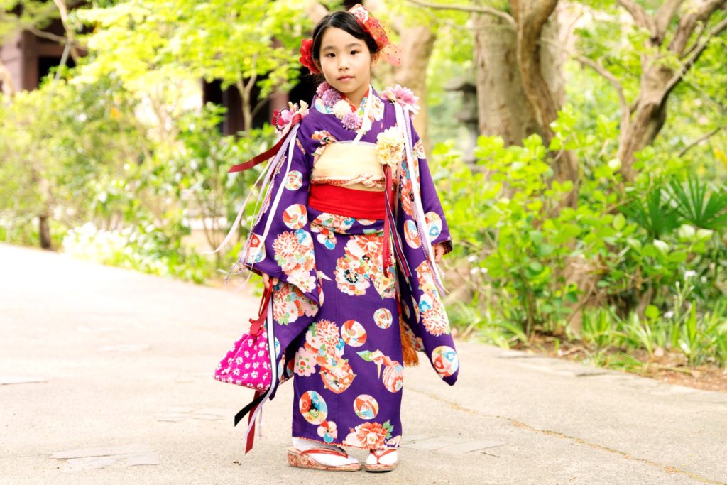 7歳の七五三　鎌倉でアンティーク着物の大正ロマン彩り姫プラン