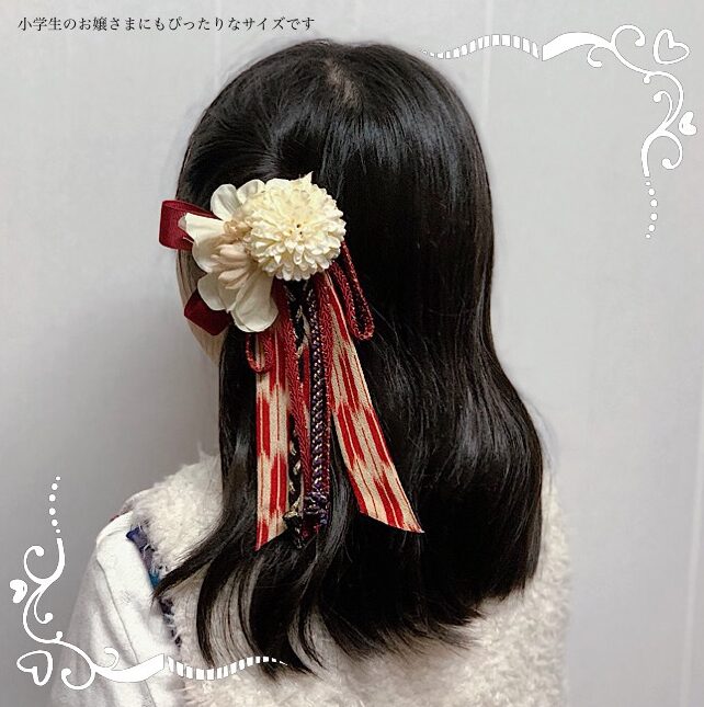 卒業式　袴　髪飾り　ハイカラさんの乙女矢絣リボン（全8種）