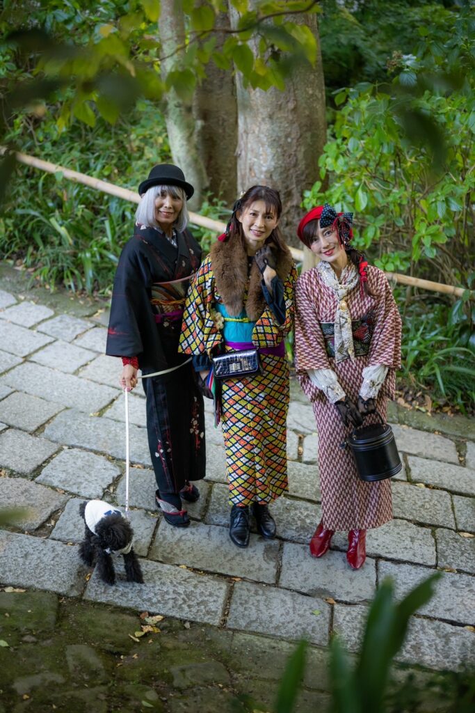 家族写真　卒園式　卒業式　鎌倉　着物　和装　　