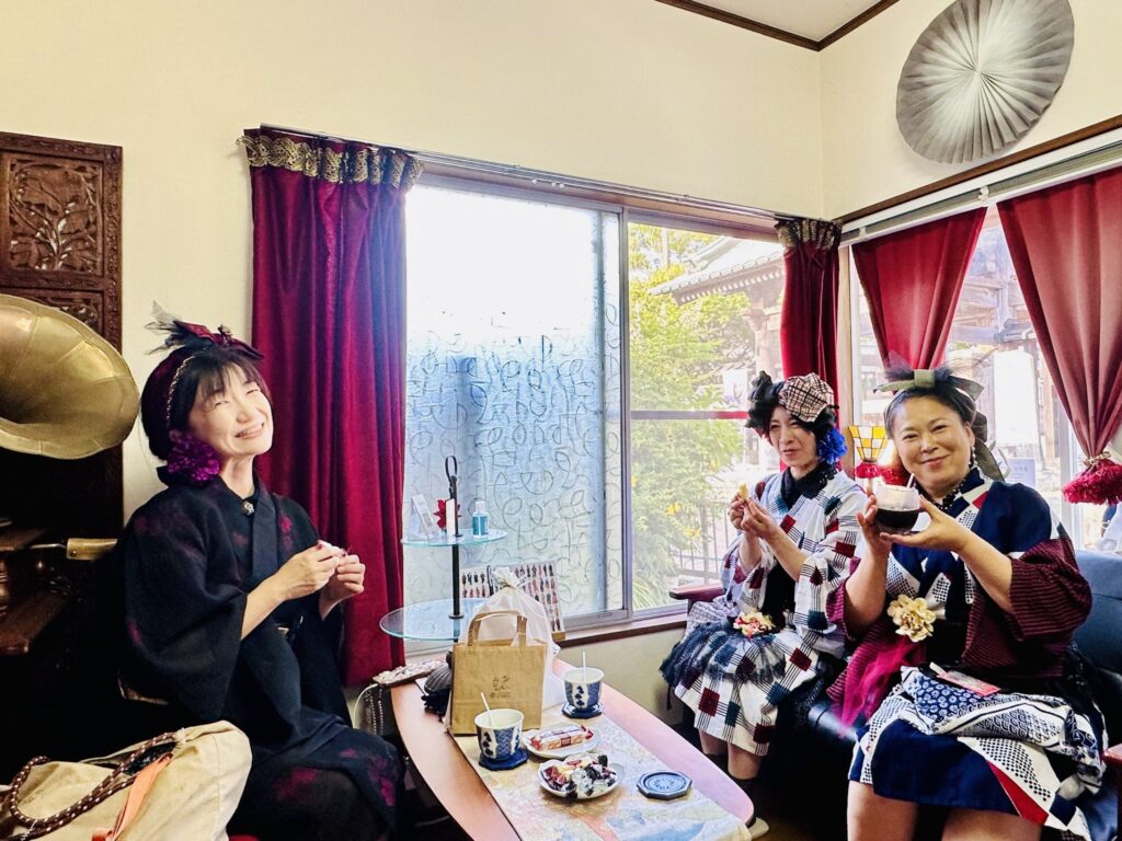 鎌倉　浴衣レンタル　大人女子　大正ロマン　レトロ　
