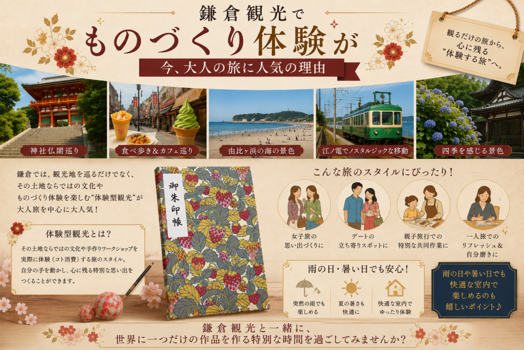 鎌倉観光 鎌倉散策 体験 おすすめ 日帰り 女子